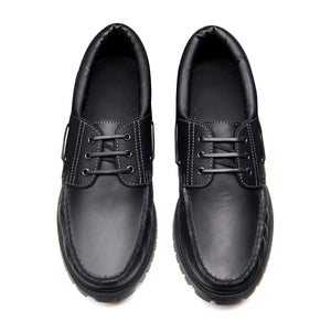 Solovair The Boat Shoe Black Greasy