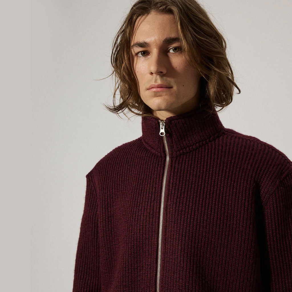 Brixtol Seven Wolljacke Burgundy