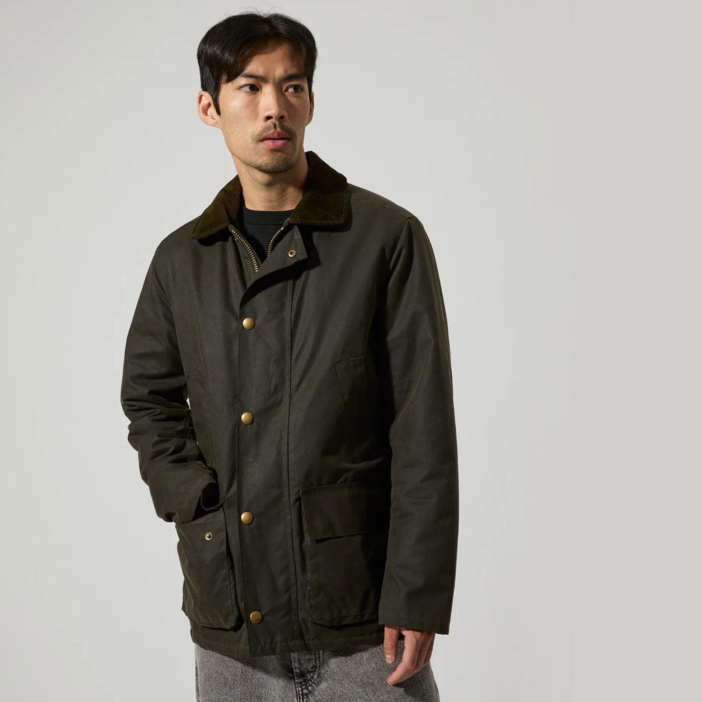 Brixtol Curtis Olive Wachs-Jacke