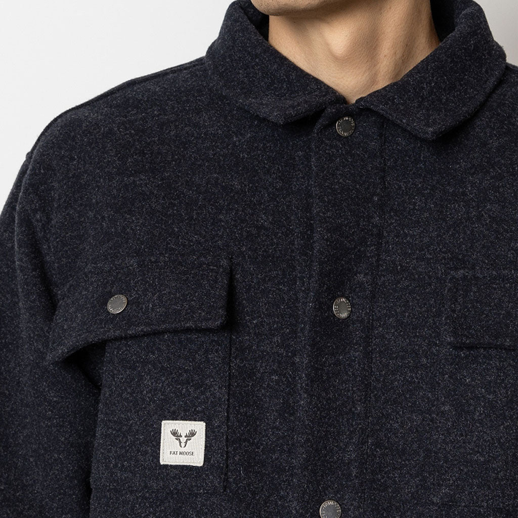 Fat Moose Villas Overshirt NightBlue