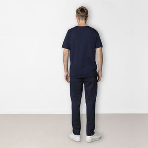 Clean Cut Copenhagen Thomas knitted T-Shirt Navy