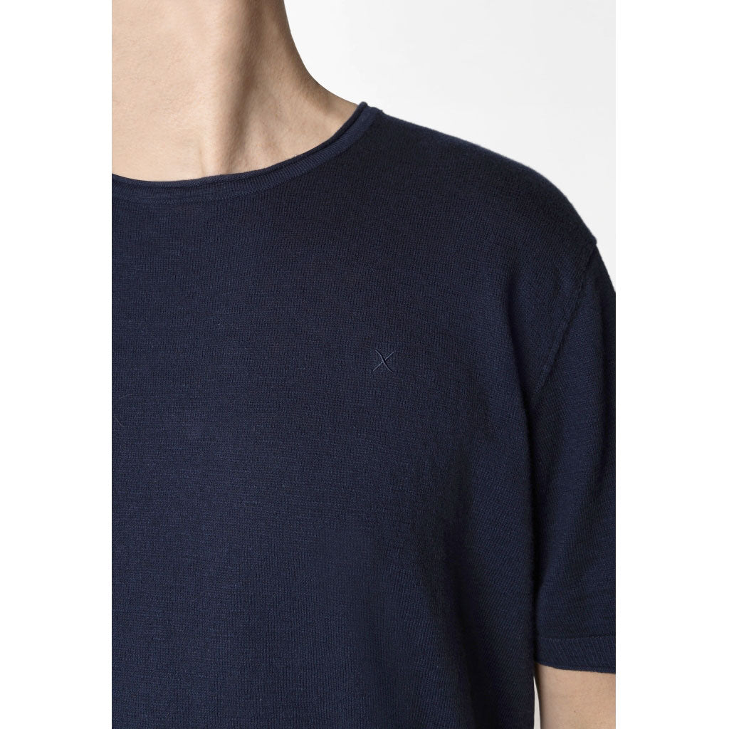 Clean Cut Copenhagen Thomas knitted T-Shirt Navy
