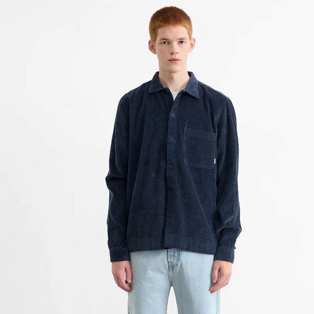 Edmmond Studios Jorge Cord Shirt Navy