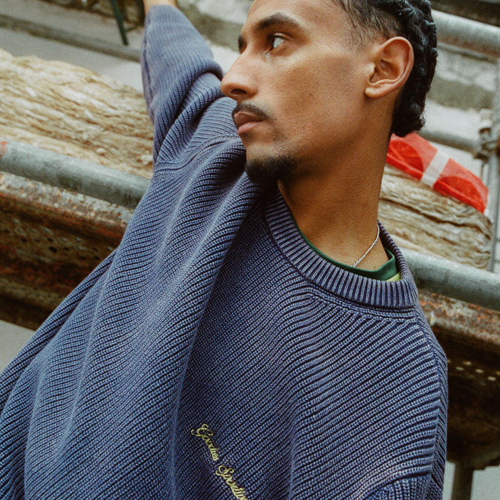 Goodies Sportive Washed Insignia Premium Sweater