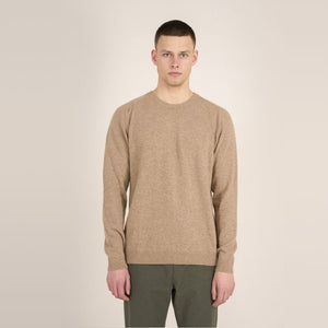 Knowledge Cotton Apparel Lambswool Pullover Kelp