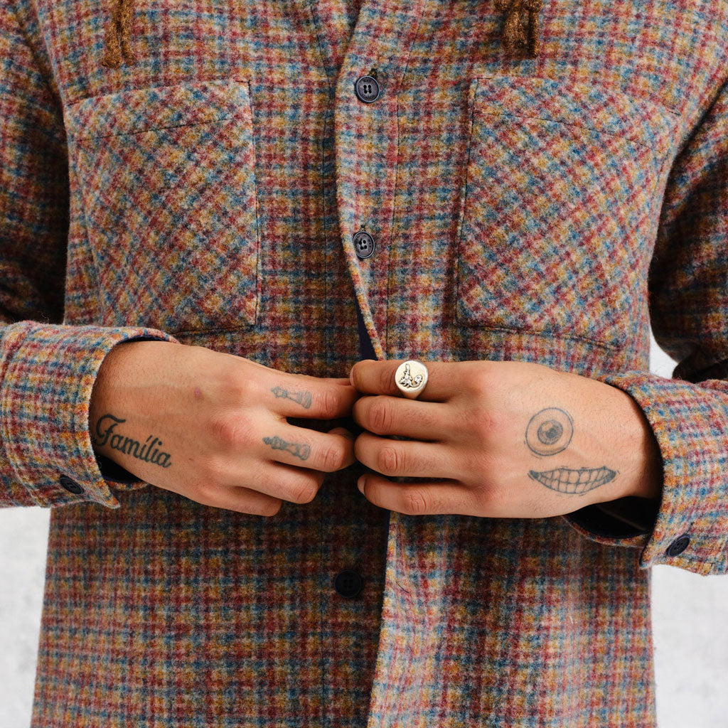 Wax London Whiting Overshirt Fleece Multi