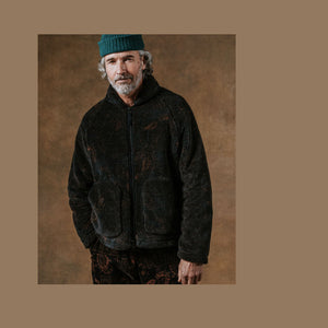 Wax London Tate Paisley Jacquard Fleece Jacket
