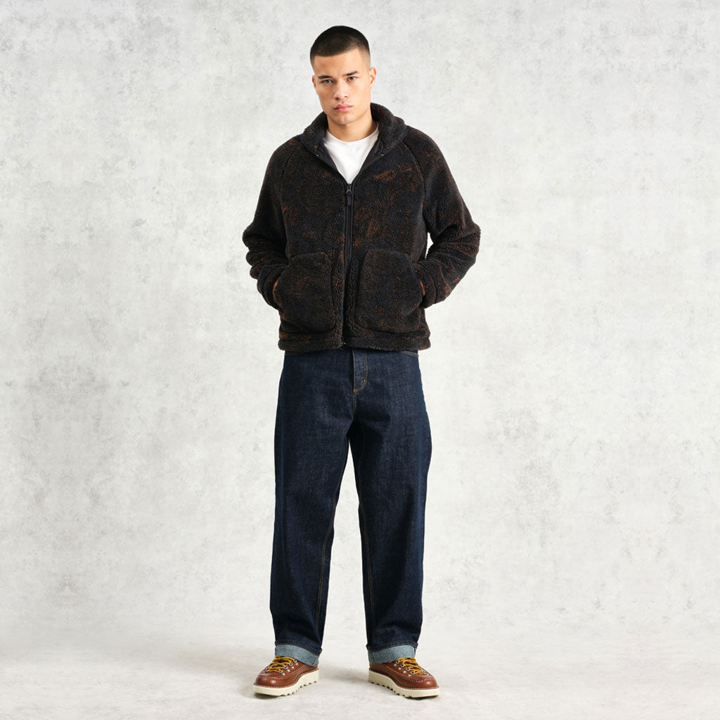 Wax London Tate Paisley Jacquard Fleece Jacket