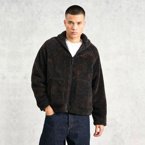 Wax London Tate Paisley Jacquard Fleece Jacket