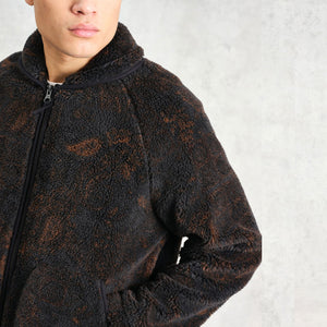 Wax London Tate Paisley Jacquard Fleece Jacket