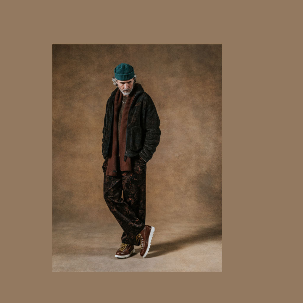 Wax London Tate Paisley Jacquard Fleece Jacket
