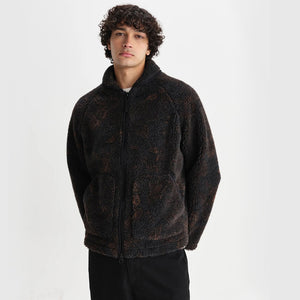 Wax London Tate Paisley Jacquard Fleece Jacket