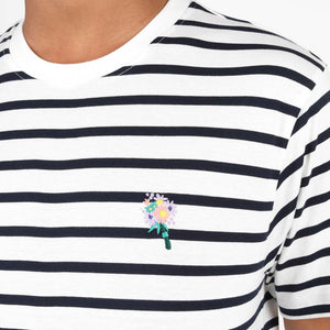 Wemoto Flower T-Shirt striped
