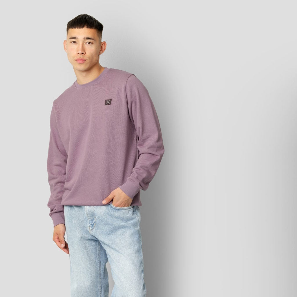 Clean Cut Copenhagen Basic Organic Crew Purple