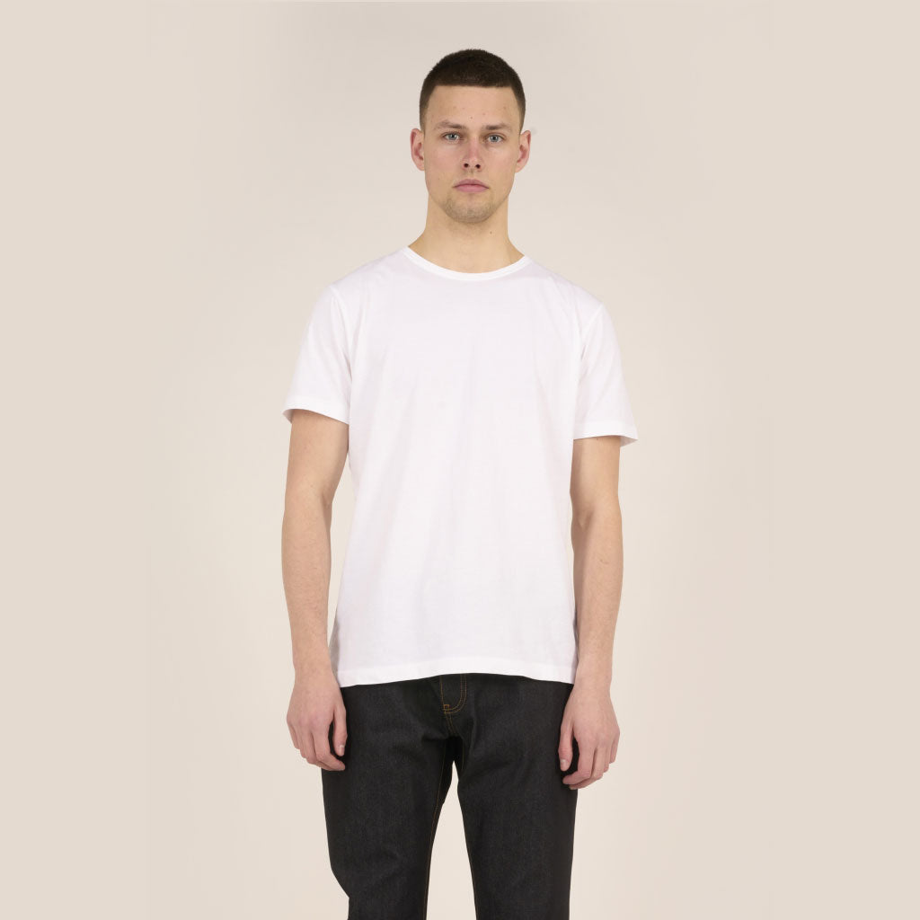 Knowledge Cotton Apparel Basic T-Shirt Weiss