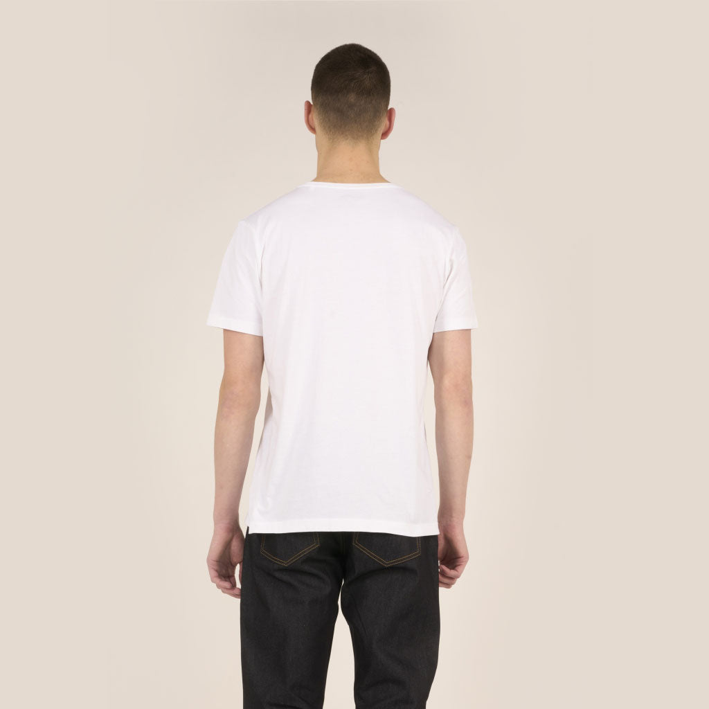 Knowledge Cotton Apparel Basic T-Shirt Weiss