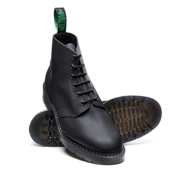 Solovair Eye Astronaut Boot Black Greasy – Stereoki
