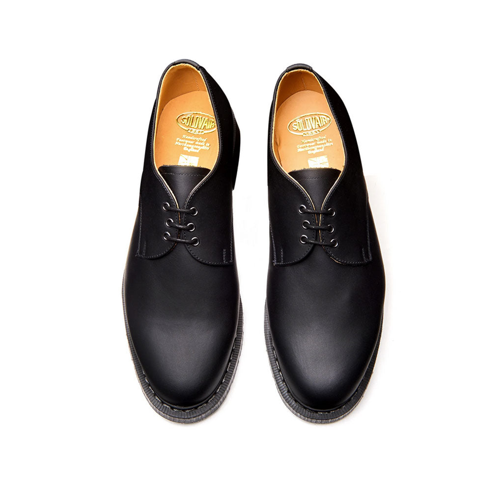 Solovair Gibson Shoe Black Greasy – Stereoki